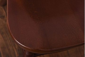 ヴィンテージ家具　秋田木工　ビンテージ品　スティックバック　こだわりあふれた意匠が魅力的なダイニングチェア(ウィンザーチェア、椅子、ウインザーチェア)