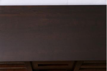 中古　松本民芸家具　特注品　すっきりとしたモダンなリビングボード(収納棚、戸棚)