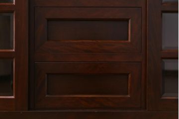 中古　松本民芸家具　特注品　すっきりとしたモダンなリビングボード(収納棚、戸棚)