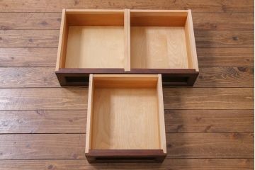 中古　松本民芸家具　特注品　すっきりとしたモダンなリビングボード(収納棚、戸棚)