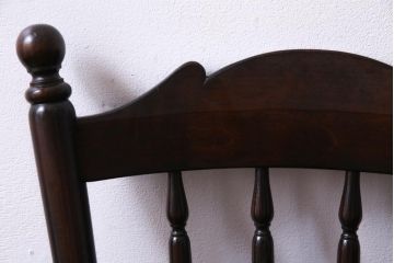 中古美品　松本民芸家具　クラシカルな16型スピンドルチェア(ダイニングチェア、椅子)(1)