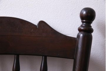 中古美品　松本民芸家具　クラシカルな16型スピンドルチェア(ダイニングチェア、椅子)(1)