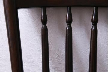 中古美品　松本民芸家具　クラシカルな16型スピンドルチェア(ダイニングチェア、椅子)(1)