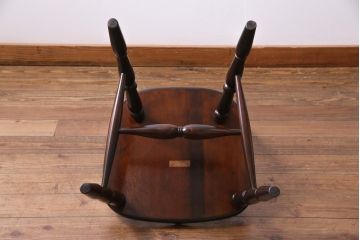 中古美品　松本民芸家具　クラシカルな16型スピンドルチェア(ダイニングチェア、椅子)(1)