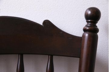 中古美品　松本民芸家具　クラシカルな16型スピンドルチェア(ダイニングチェア、椅子)(2)