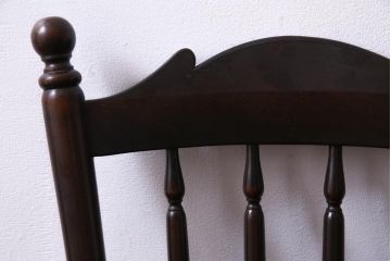 中古美品　松本民芸家具　クラシカルな16型スピンドルチェア(ダイニングチェア、椅子)(2)