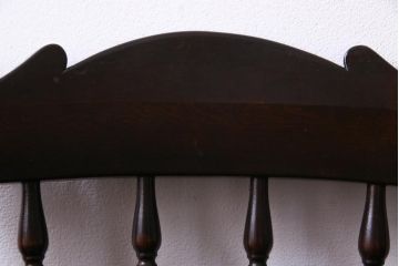 中古美品　松本民芸家具　クラシカルな16型スピンドルチェア(ダイニングチェア、椅子)(2)