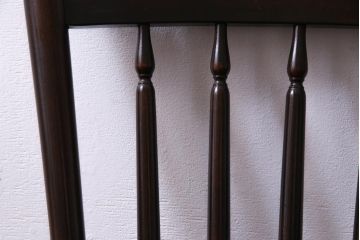 中古美品　松本民芸家具　クラシカルな16型スピンドルチェア(ダイニングチェア、椅子)(2)