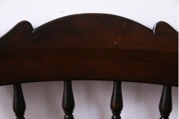 中古美品　松本民芸家具　クラシカルな16型スピンドルチェア(ダイニングチェア、椅子)(3)