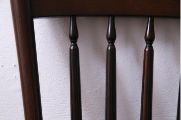 中古美品　松本民芸家具　クラシカルな16型スピンドルチェア(ダイニングチェア、椅子)(3)