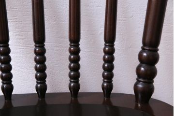 中古美品　松本民芸家具　クラシカルな16型スピンドルチェア(ダイニングチェア、椅子)