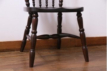 中古美品　松本民芸家具　クラシカルな16型スピンドルチェア(ダイニングチェア、椅子)