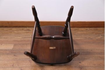 中古美品　松本民芸家具　クラシカルな16型スピンドルチェア(ダイニングチェア、椅子)