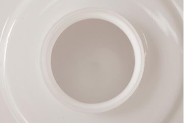 昭和レトロ　戦前　シンプルな乳白ガラスのペンダントライト(吊り下げ照明、天井照明)(1)