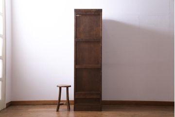 中古　北海道民芸家具　#536 細身で取り入れやすい上品なロッカータンス(収納棚、ワードローブ)