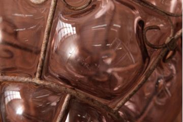 イタリアアンティーク　オリエンタルな雰囲気漂うムラーノガラスのペンダントライト(ベネチアングラス、天井照明、ムラノガラス)