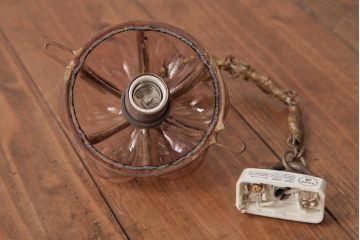 イタリアアンティーク　オリエンタルな雰囲気漂うムラーノガラスのペンダントライト(ベネチアングラス、天井照明、ムラノガラス)