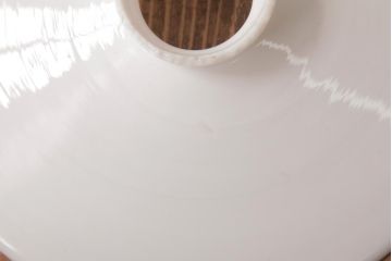 昭和レトロ　平笠シェードが昔懐かしいペンダントライト2個セット(天井照明、吊り下げ照明)