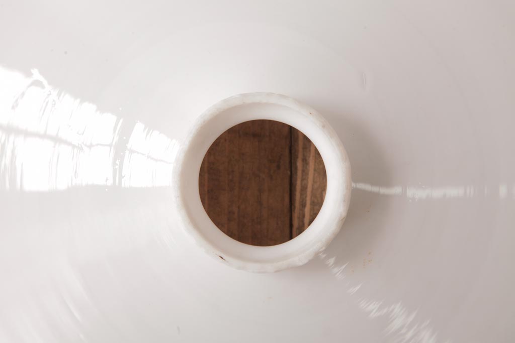 昭和レトロ　平笠シェードが昔懐かしいペンダントライト2個セット(天井照明、吊り下げ照明)