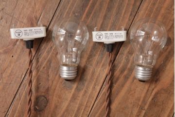 昭和レトロ　平笠シェードが昔懐かしいペンダントライト2個セット(天井照明、吊り下げ照明)