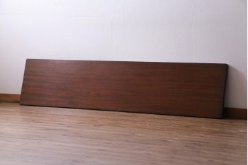 アンティーク雑貨　昭和中期　ワックス仕上げ　DIY素材におすすめな味のあるラワン材一枚板(古材、材料)(1)