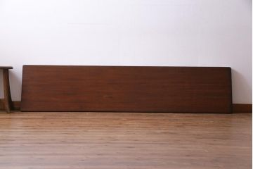 アンティーク雑貨　昭和中期　ワックス仕上げ　DIY素材におすすめな味のあるラワン材一枚板(古材、材料)(1)