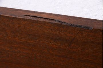 アンティーク雑貨　昭和中期　ワックス仕上げ　DIY素材におすすめな味のあるラワン材一枚板(古材、材料)(1)