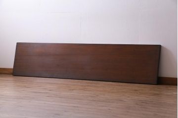 アンティーク雑貨　昭和中期　ワックス仕上げ　DIY素材におすすめな味のあるラワン材一枚板(古材、材料)(2)