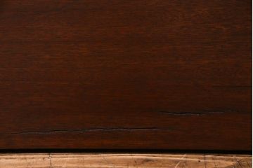 アンティーク雑貨　昭和中期　ワックス仕上げ　DIY素材におすすめな味のあるラワン材一枚板(古材、材料)(3)