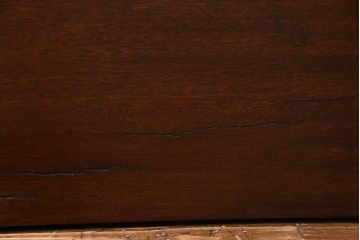アンティーク雑貨　昭和中期　ワックス仕上げ　DIY素材におすすめな味のあるラワン材一枚板(古材、材料)(3)