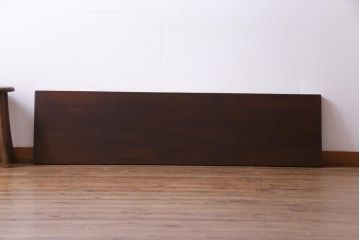 アンティーク雑貨　昭和中期　ワックス仕上げ　味のある風合いが魅力のラワン材一枚板(古材、DIY素材、材料)