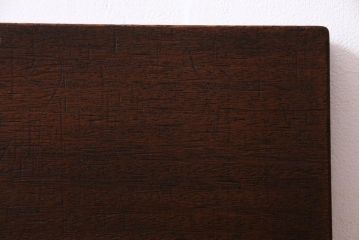 アンティーク雑貨　昭和中期　ワックス仕上げ　味のある風合いが魅力のラワン材一枚板(古材、DIY素材、材料)