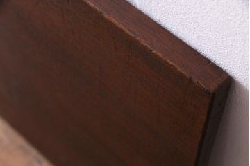 アンティーク雑貨　昭和中期　ワックス仕上げ　味のある風合いが魅力のラワン材一枚板(古材、DIY素材、材料)