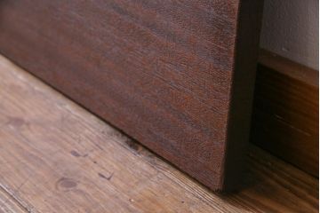 アンティーク雑貨　昭和中期　ワックス仕上げ　味のある風合いが魅力のラワン材一枚板(古材、DIY素材、材料)