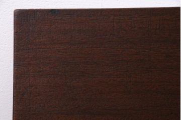 アンティーク雑貨　昭和中期　ワックス仕上げ　味のある風合いが魅力のラワン材一枚板(古材、DIY素材、材料)