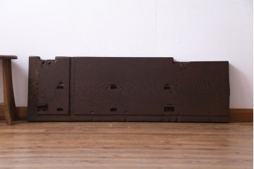 アンティーク雑貨　明治大正期　DIY　力強い見事な木目が楽しめる古材一枚板(材料)
