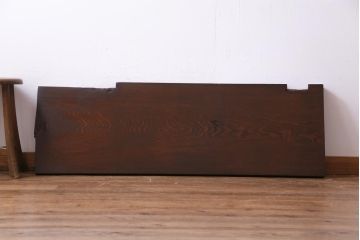 アンティーク雑貨　明治大正期　DIY　力強い見事な木目が楽しめる古材一枚板(材料)