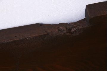 アンティーク雑貨　明治大正期　DIY　力強い見事な木目が楽しめる古材一枚板(材料)