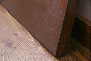 アンティーク雑貨　明治大正期　DIY　力強い見事な木目が楽しめる古材一枚板(材料)
