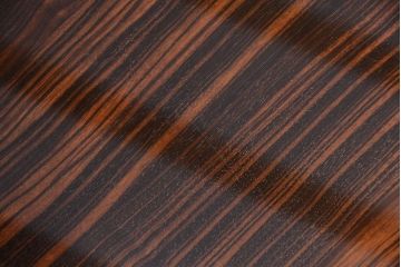 アンティーク家具　和製アンティーク　ガラス天板付き!縞黒檀材の古い座卓