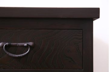 ラフジュ工房オリジナル　古建具リメイク　鎧戸を活かした立派な佇まいのサイドボード(テレビボード、戸棚、収納棚)