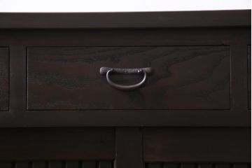 ラフジュ工房オリジナル　古建具リメイク　鎧戸を活かした立派な佇まいのサイドボード(テレビボード、戸棚、収納棚)