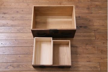 ラフジュ工房オリジナル　前板桐材　古い時代箪笥をリメイクしたリビングボード(テレビ台、テレビボード、収納棚、引き出し)