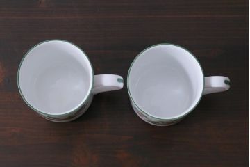 ROYAL WORCESTER(ロイヤルウースター)　WORCESTER　HERBS(ウースターハーブ)　コーヒーカップ2点セット