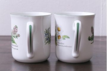 ROYAL WORCESTER(ロイヤルウースター)　WORCESTER　HERBS(ウースターハーブ)　コーヒーカップ2点セット