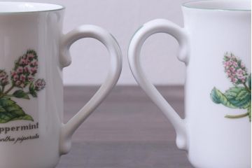 ROYAL WORCESTER(ロイヤルウースター)　WORCESTER　HERBS(ウースターハーブ)　コーヒーカップ2点セット