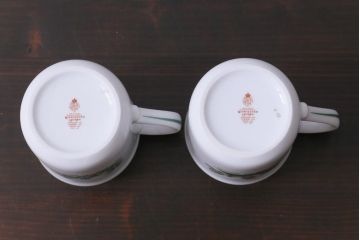 ROYAL WORCESTER(ロイヤルウースター)　WORCESTER　HERBS(ウースターハーブ)　コーヒーカップ2点セット