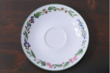イギリス　ROYAL WORCESTER(ロイヤル ウースター)　HERBS(ハーブス)　カップ&ソーサー2客セット(1)