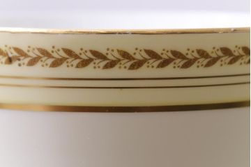 中古　オールドノリタケ(Noritake、則武)　月桂樹-М　CALIBAN　品のあるデザインが素敵なカップ&ソーサー2客セット(洋食器)(2)