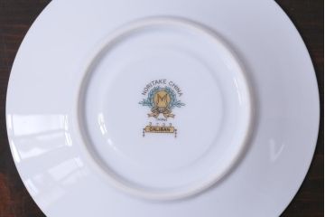 中古　オールドノリタケ(Noritake、則武)　月桂樹-М　CALIBAN　品のあるデザインが素敵なカップ&ソーサー2客セット(洋食器)(2)